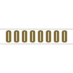 Paq. 25 Tiras letras Adh. "...