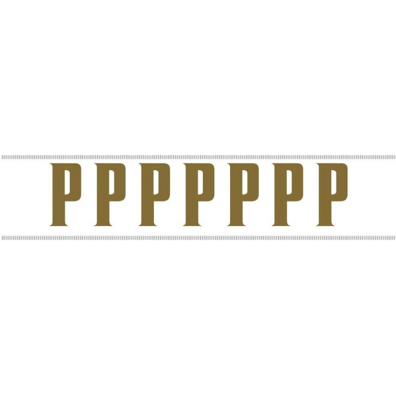 Paq. 25 Tiras letras Adh. " P " color ORO