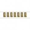 Paq. 25 Tiras letras Adh. " Q " color ORO