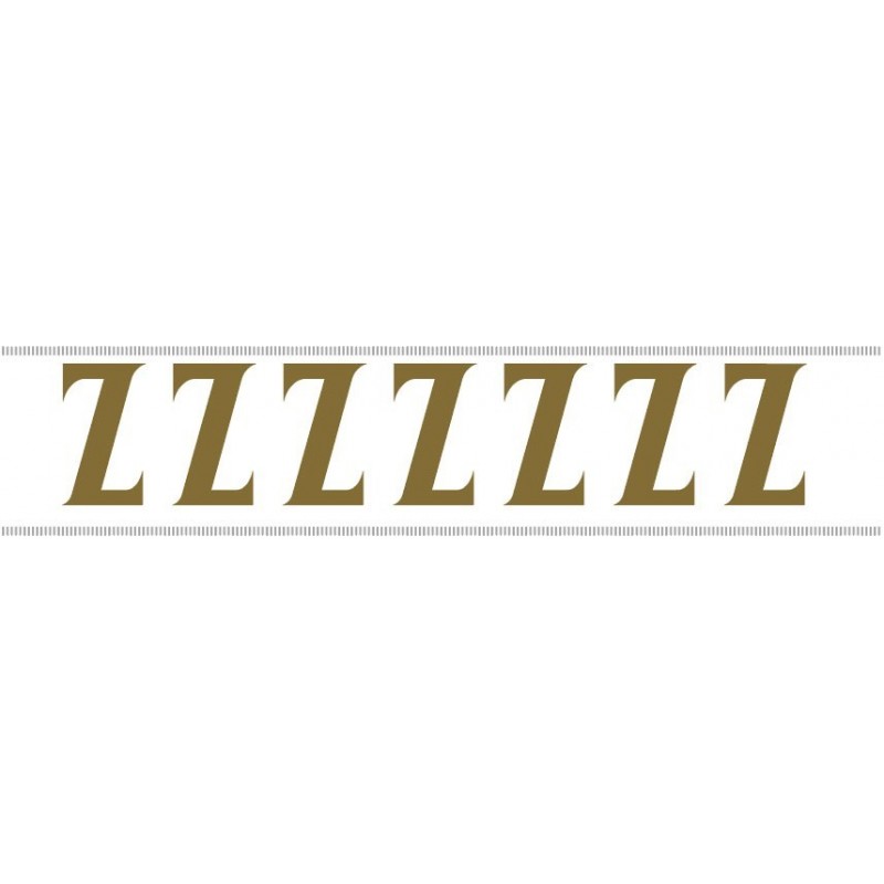 Paq. 25 Tiras letras Adh. " Z " color ORO