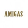 Paq. 25 Tiras palabras Adh. " AMIGAS " color ORO