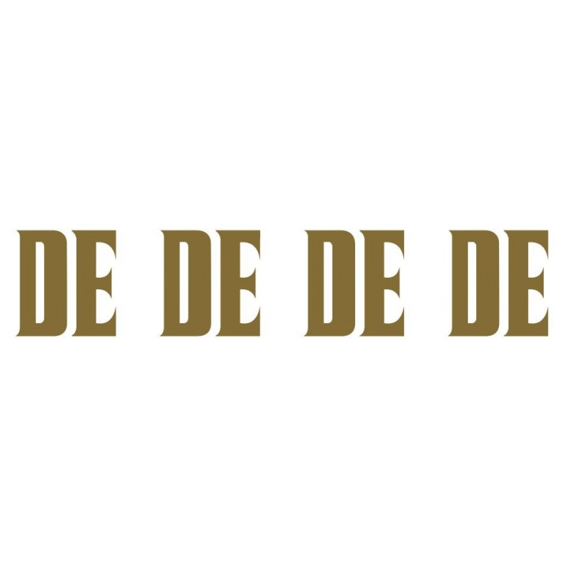 Paq. 25 Tiras palabras Adh. " DE " color ORO