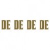 Paq. 25 Tiras palabras Adh. " DE " color ORO
