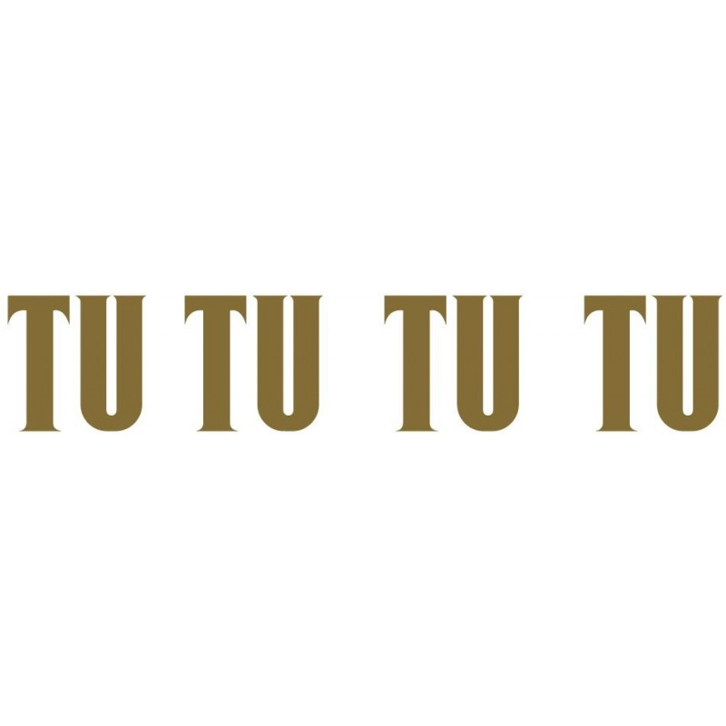 Paq. 25 Tiras palabras Adh. " TU " color ORO