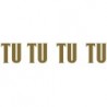 Paq. 25 Tiras palabras Adh. " TU " color ORO