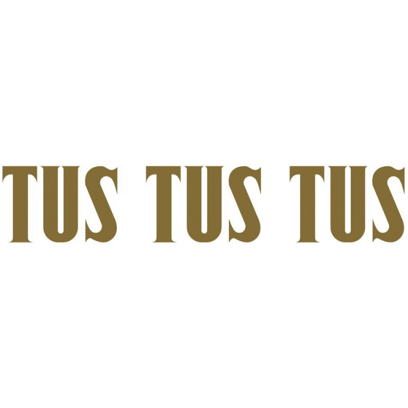 Paq. 25 Tiras palabras Adh. " TUS " color ORO