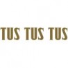 Paq. 25 Tiras palabras Adh. " TUS " color ORO