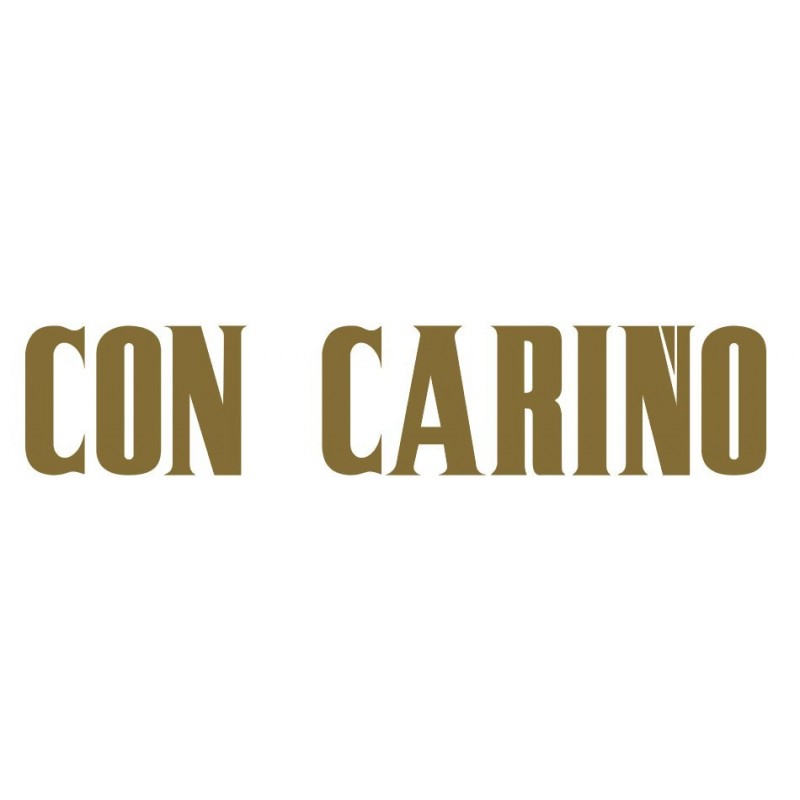 Paq. 25 Tiras palabras Adh. " CON CARIÑO " color ORO