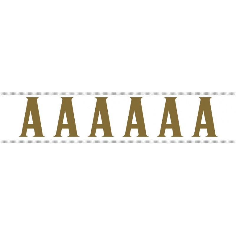 PAQ. 25 TIRAS LETRAS ADH. "A" COLOR ORO