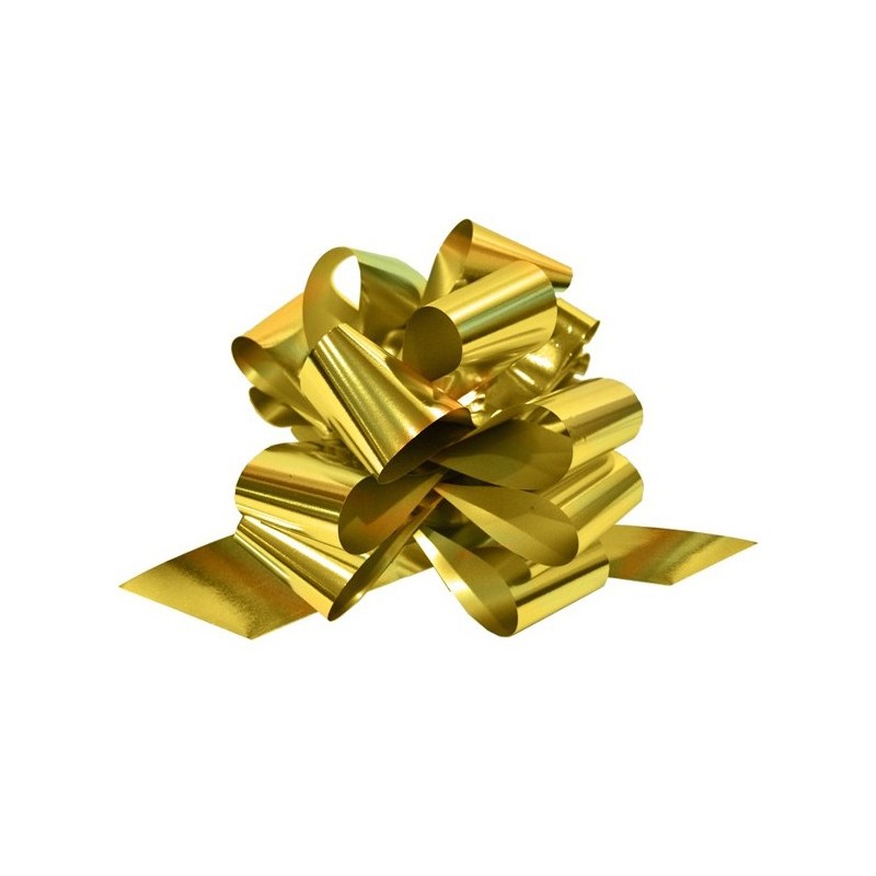 50 lazos Automáticos 50 mm ORO metalizado
