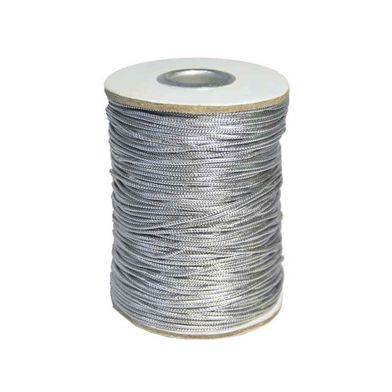 Bobina de Cordón Metalizado 1 mm x 150 m Plata