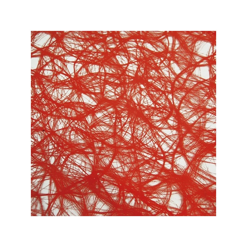 Bobina de Celofán Tejido Rojo