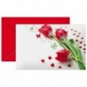 Paq. 100 Sobres con Tarjetas Decoradas Corazones. Motivos y colores surtidos