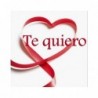 Rollo de 500 Etiquetas Adhesivas TE QUIERO