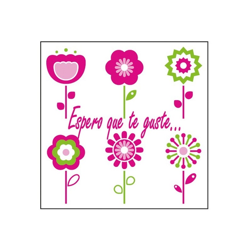 Rollo de 500 Etiquetas Adhesivas Espero Que Te Guste