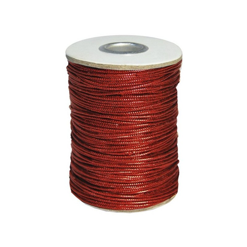 Bobina de Cordón Metalizado 1 mm  x 150 m ROJO