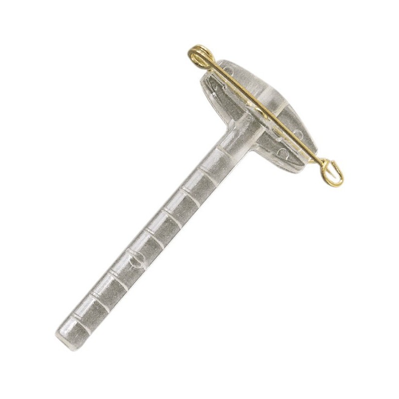 Paq. 50 Pin-Clips 5 cms TRANSPARENTE-ORO